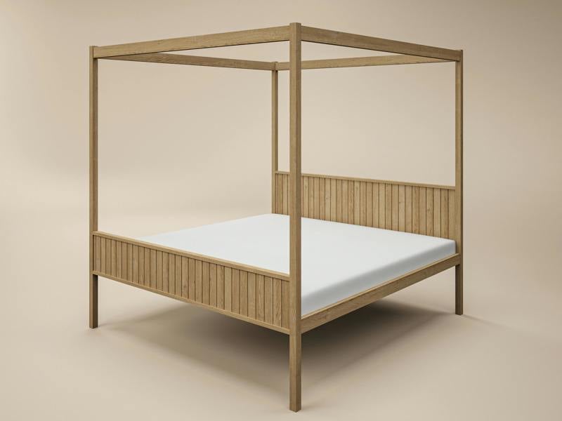 Flair Maddy 4 Poster Bed Natural