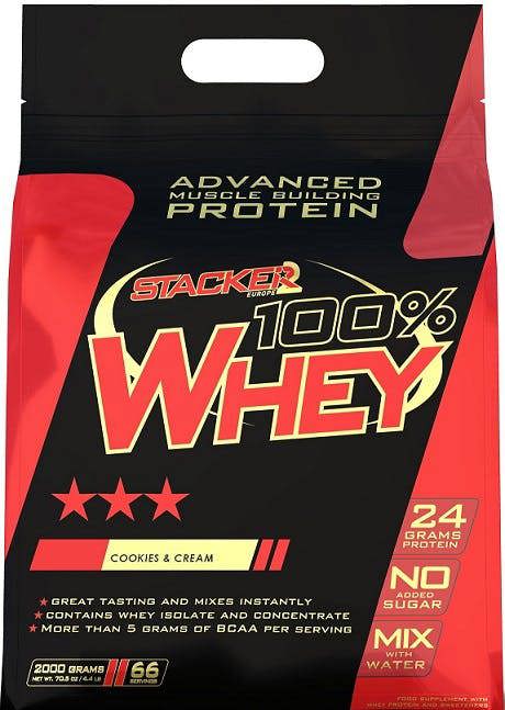 Stacker2 Europe 100% Whey, Cookies & Cream - 2000g