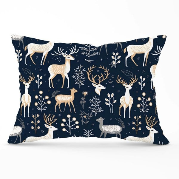 Warren Reed Reindeer, Whimsical, Illustration Pattern Cushions