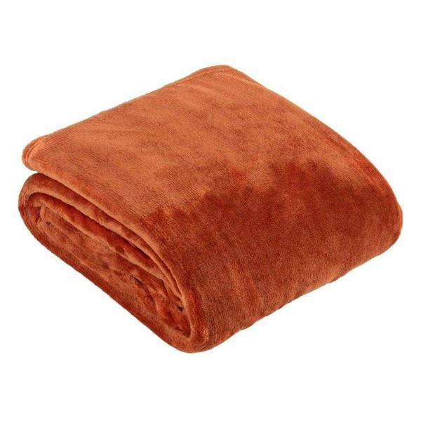 Furn Harrow Fleece Throw - Red - 