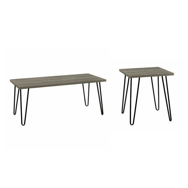 Dorel Home Owen Retro Coffee Table in Rustic Oak Look