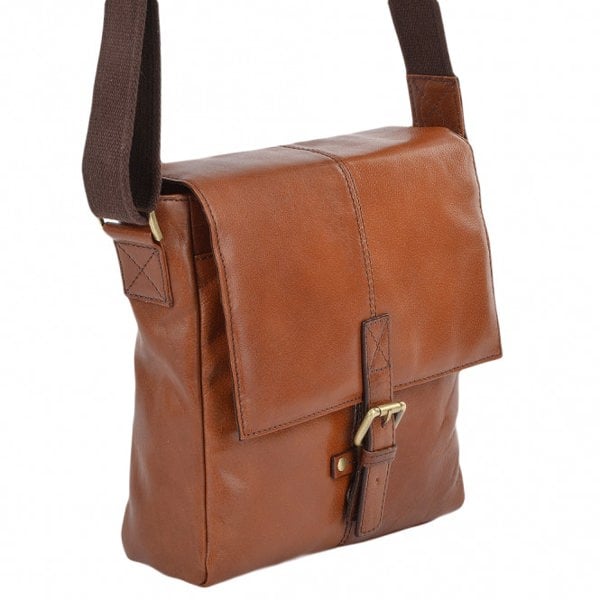 Ashwood Small Real Leather Flight Side Bag: Murphy