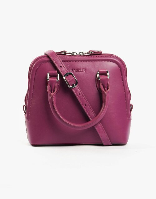 SADDLER KELLY Leather Zip Top Handbag  - Adjustable Strap, Phone Pocket, Crossbody or Handheld - RFID Protected