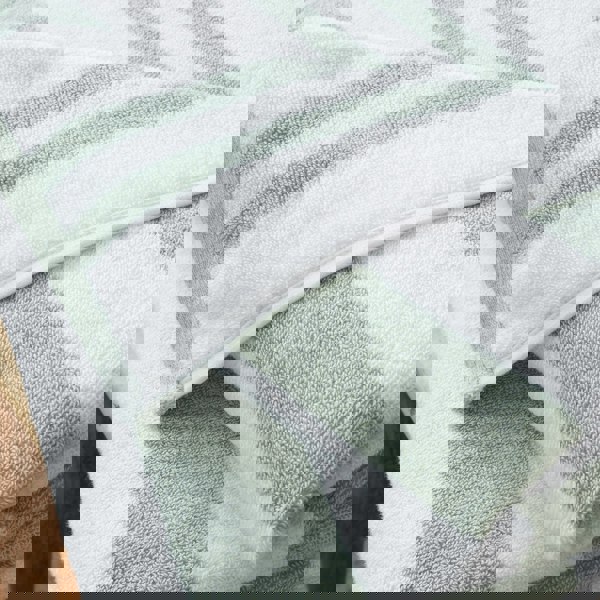 Bianca Reversible Stripe Cotton Jacquard Towel