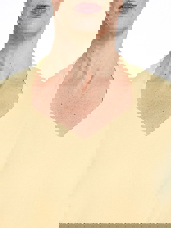 PennyPlain High Back Sweetheart Neck Top - Lemon