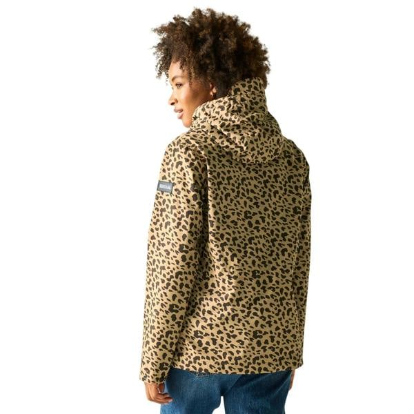 Regatta Womens/Ladies Bayletta Leopard Print Waterproof Jacket - Multicoloured - 