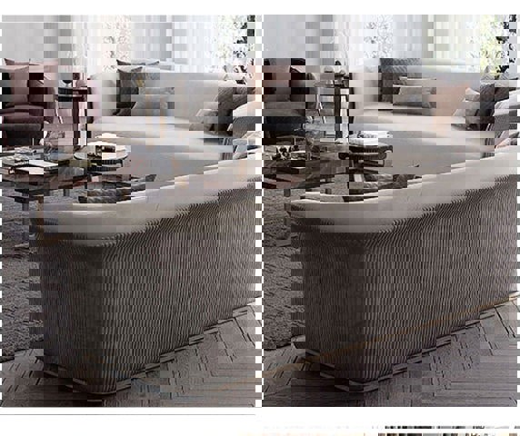 Demure Three Seater Sofa, Velvet-Weilai Concept-Weilai Concept