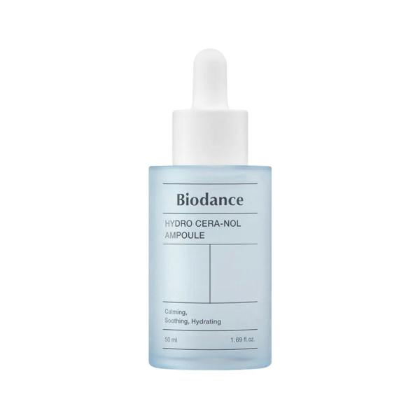 Biodance Hydro Cera-Nol Serum – 30ml liposomal barrier-repair serum powered by 50,000 ppm Ceramide and D-Panthenol Cera-Nol complex available at Atelier De Glow UK.