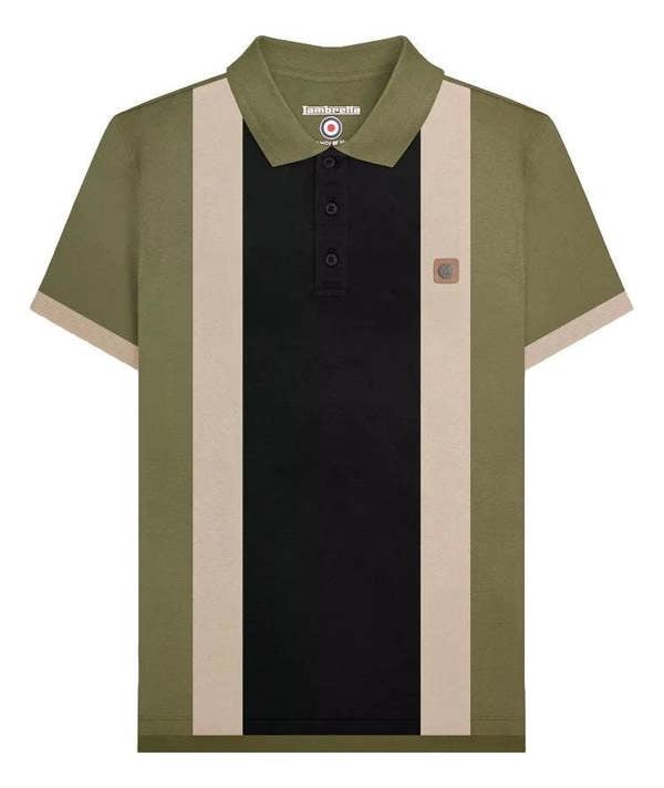Lambretta Mens Classic Vintage Retro Mod Ska Casual Polo Shirt