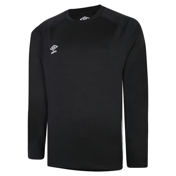 Umbro Mens Knitted Raglan Rugby Drill Top - Black - 