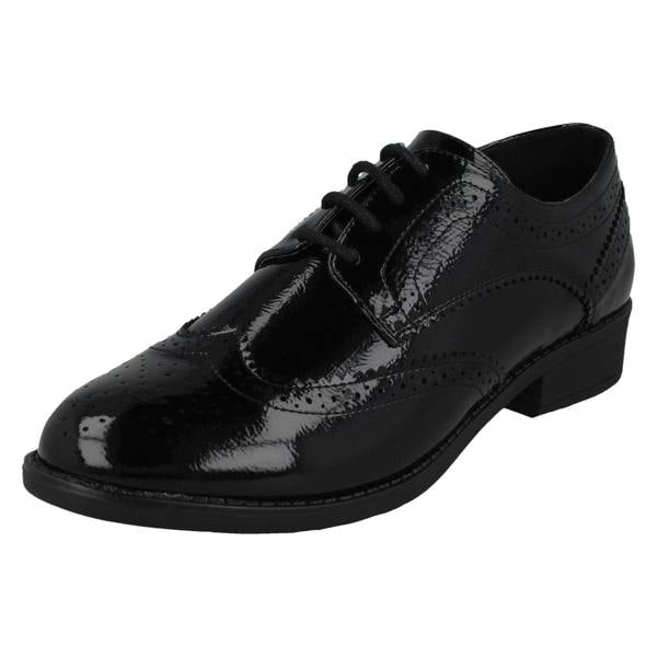 Spot On Ladies Spot On Brogue Shoes F90081