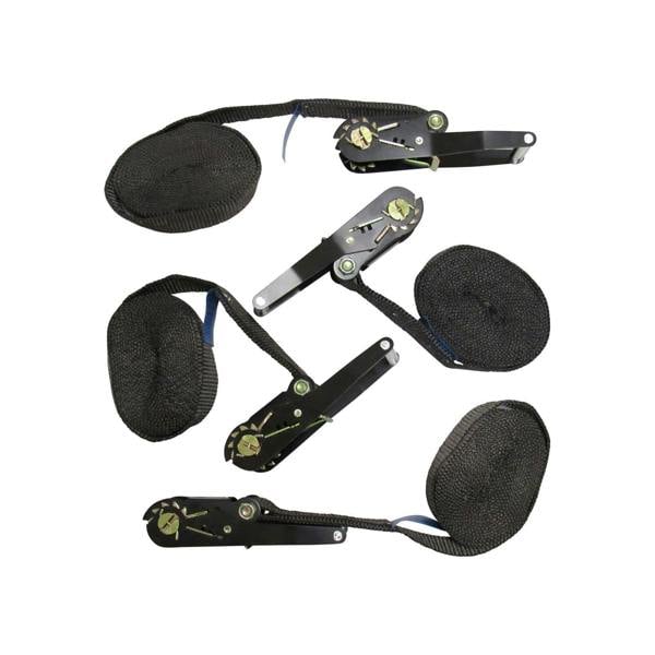 x4 Black 50MM 5M 5 Ton Endless Ratchet Straps - 5000KG Metre Tie Down Lashing