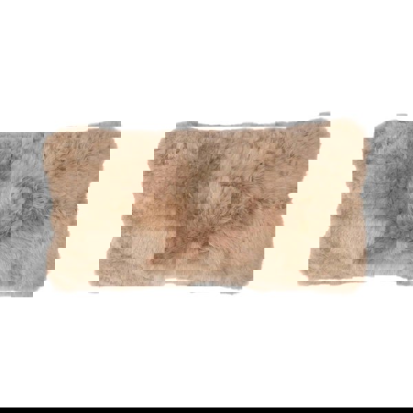  Alpaca Fur Cushion | Double sided | Short Wool Taupe