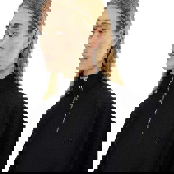 Ellesse Womens/Ladies Carrera Quarter Zip Sweatshirt - Black - 