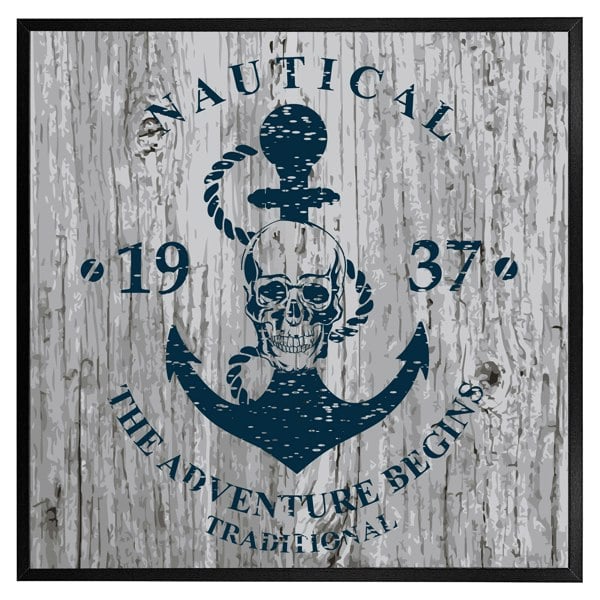 Benjamin Tate Design Anchor print on wood (picture Frame)