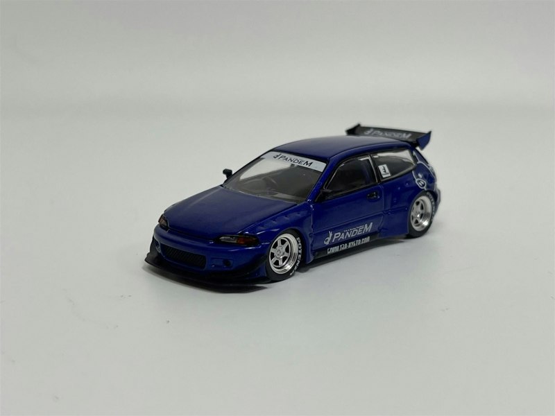 Pop Race Pandem Civic EG6 Metallic Blue 1:64 Pop Race PR640127