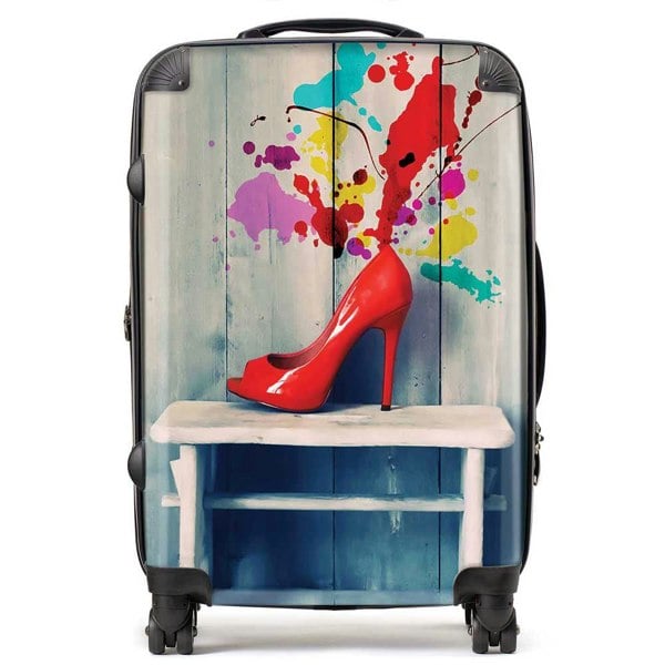 Warren Reed Retro Red Shoes Suitcase