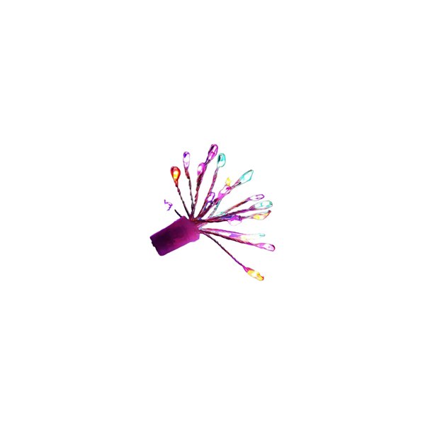 Samuel Alexander 200 LED 10 Starburst Premier Christmas Multi Function Battery Timer Lights in Rainbow