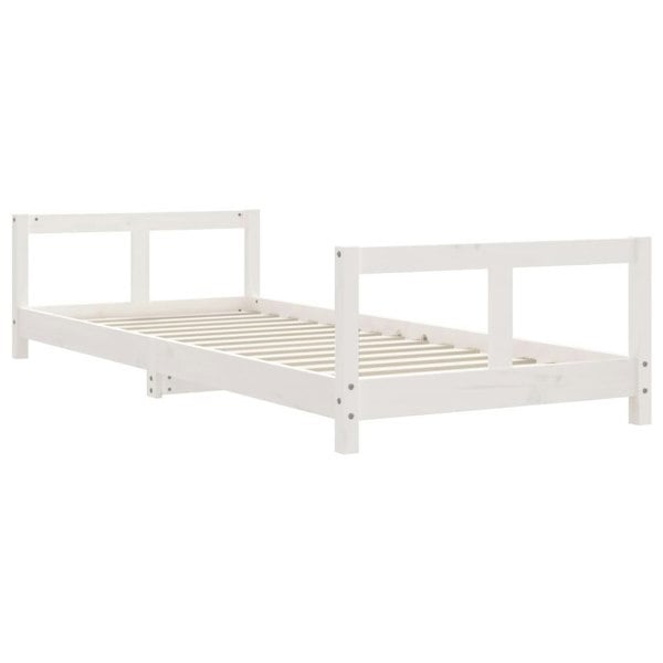 Berkfield Kids Bed Frame White 80x200 cm Solid Wood Pine