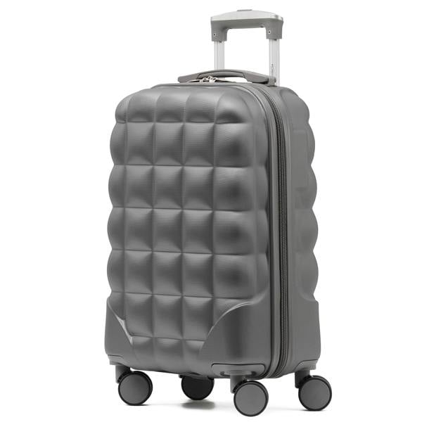 Flight Knight 55x35x20cm Hard Case Bubble Carry On Suitcase - 100+ Airline Approved