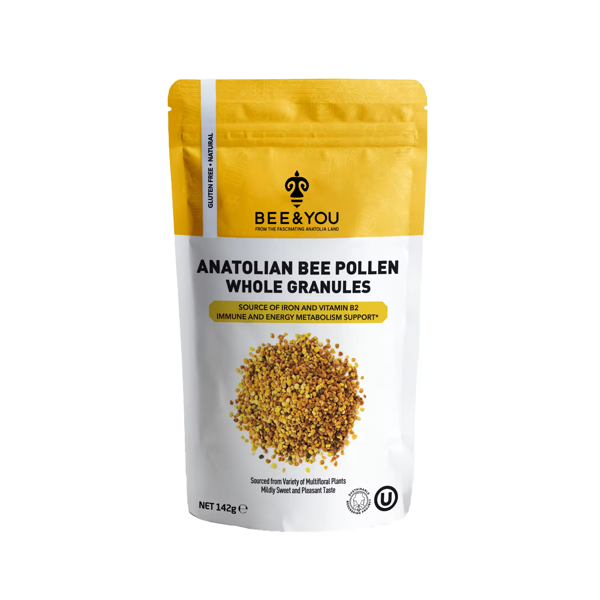 BEE&YOU Natural Bee Pollen Granules-Wildcrafted, 5 oz