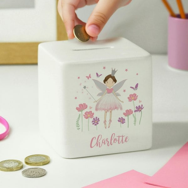 Personalised Memento Company Personalised Fairy Princess Ceramic Money Box