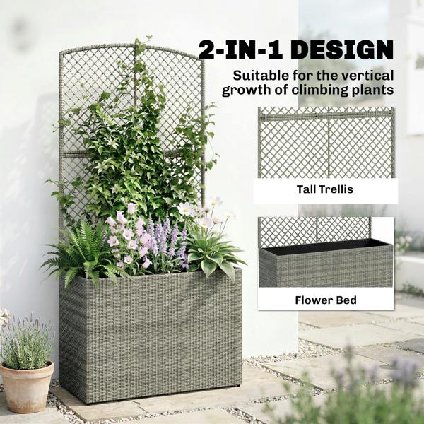Rattan Garden Bed