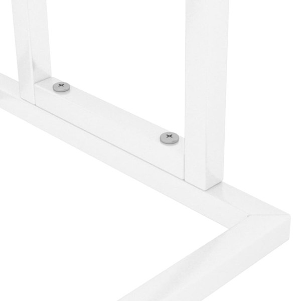 Berkfield Freestanding Towel Rack White 48x24x78.5 cm Iron