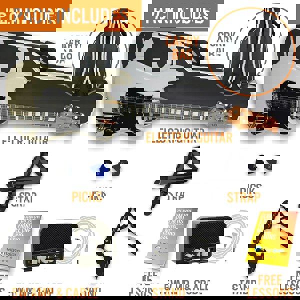 3rd Avenue Stateside Series Electric Guitar Pack - Atlantic White