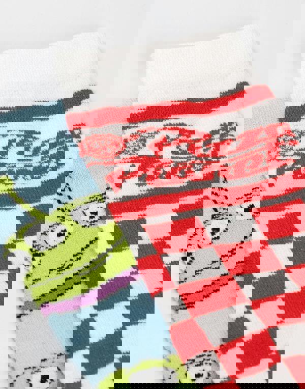 Disney Toy Story Unisex Multicoloured Multi Character Calf Socks Set of 5