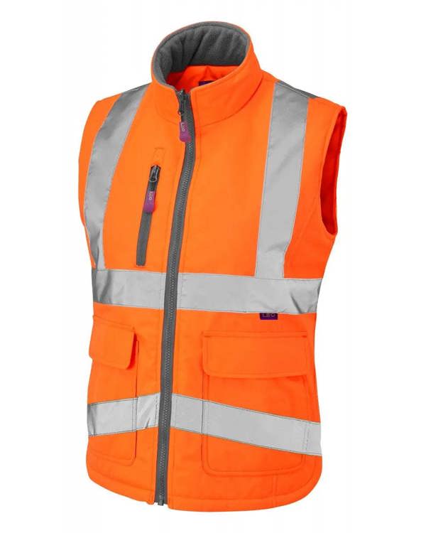 Sandymere EcoVis Ladies Bodywarmer Leo Workwear