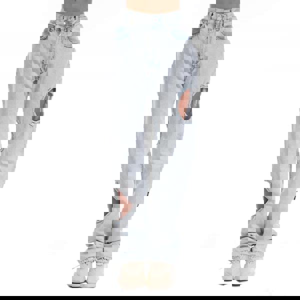 Off-White Off White Womens Meteor Cool Baggy Jeans - Light Blue