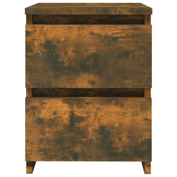 Berkfield Bedside Cabinets 2 pcs Smoked Oak 30x30x40 cm Engineered Wood