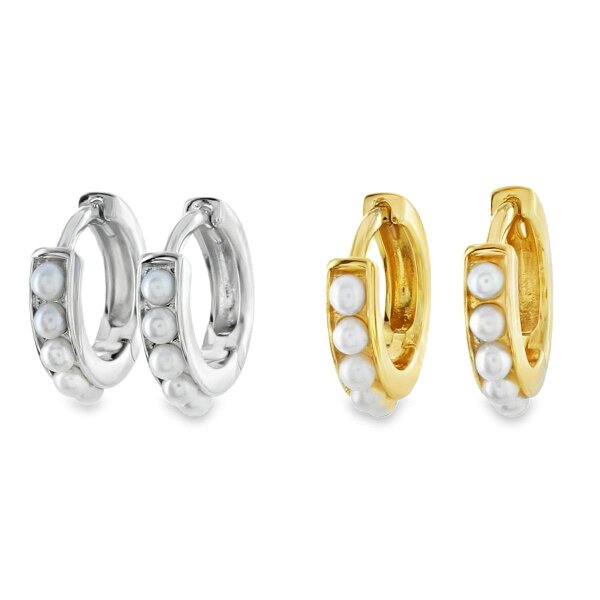 Reeves & Reeves Pearl Huggie