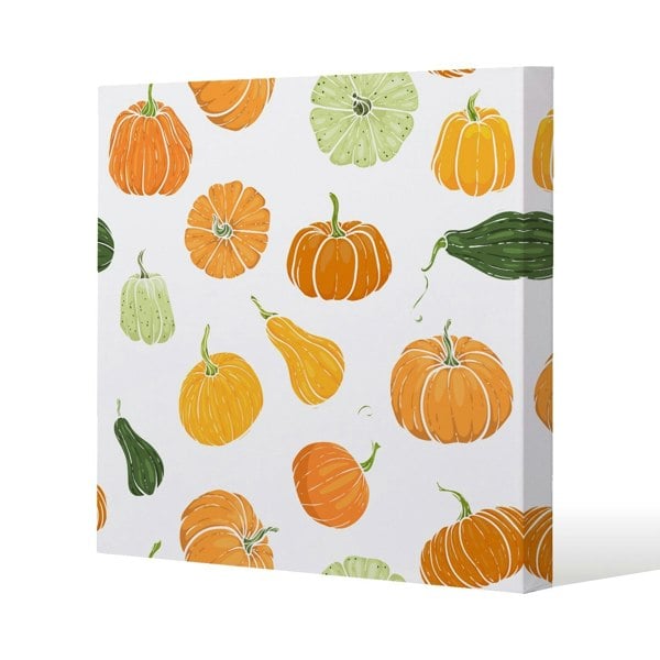 Benjamin Tate Design Pastel rose and gold autumn Slim Style Canvas Print  60x60cm , 15mm Slim Real wood.