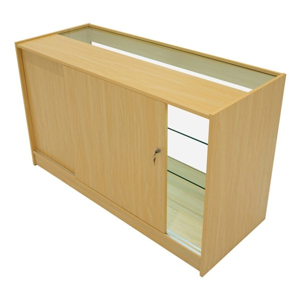 Monstershop Hyperion LED Shop Counter Set K1500, B1500, TB60 & LM60 - Maple