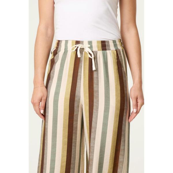 Blue Vanilla Striped Wide Leg Trousers