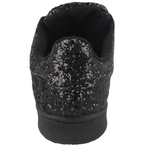 Spot On Ladies Spot On Glittery Lace Up Trainers