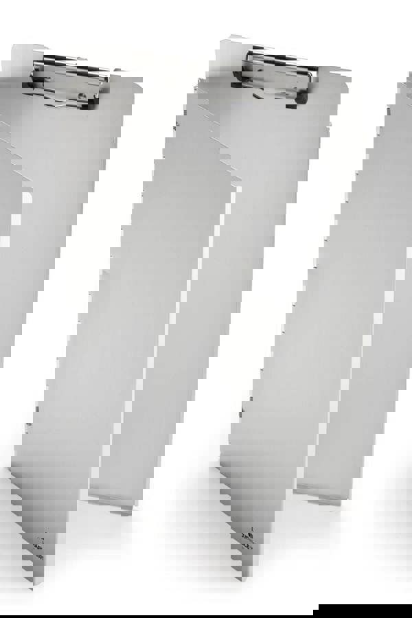 Durable Premium Recycled Aluminium Metal Clipboard with Cover | A4 Silver