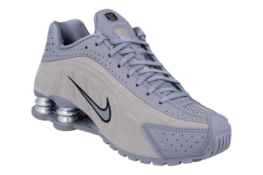 Nike Womens Shox R4 Running Trainers Hq7739 Sneakers Shoes  001 - Cement Grey Black College Grey 001 - Photo 3