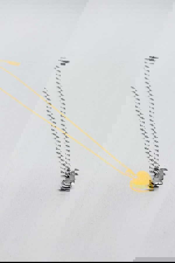 SVNX Heart Pendant Necklace in Gold Colour - Gift Boxed