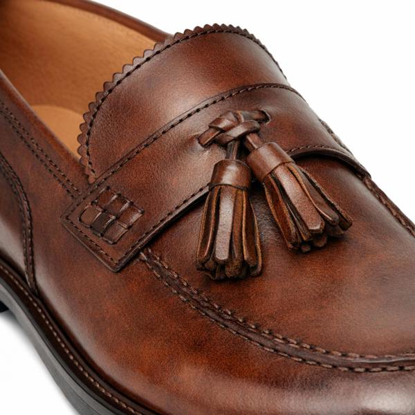Roamers M059 Loafer Shoes in Brown