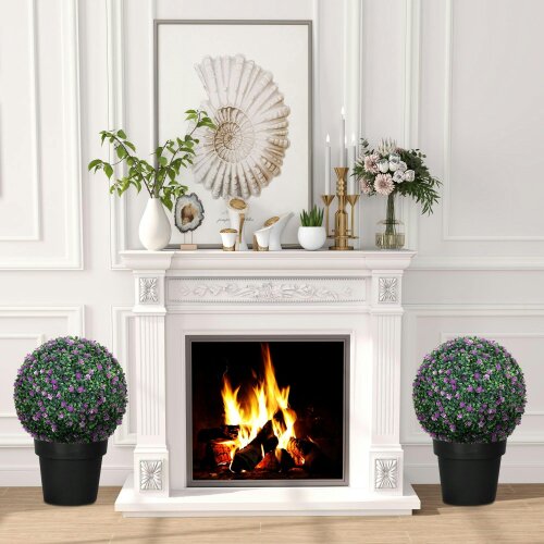 Wyld Haus Safiri Set Of 2 Artificial Boxwood Ball Plants For Decorative Use
