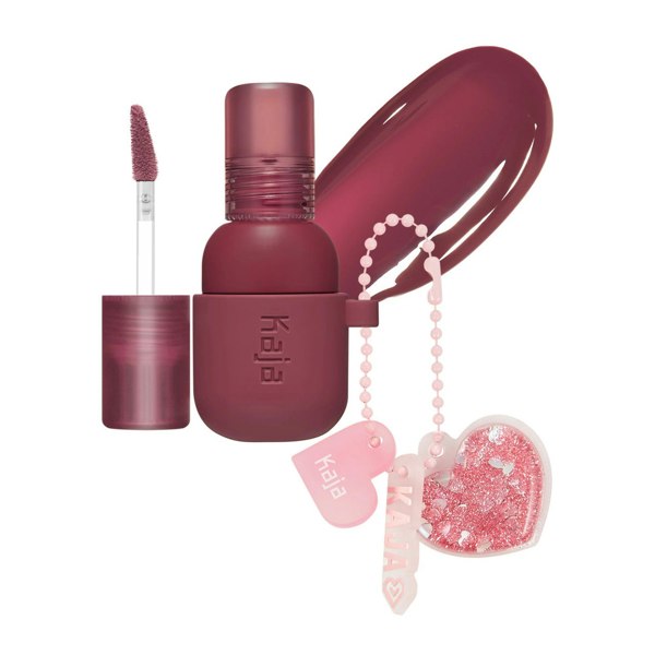 KAJA Jelly Charm Lip Tint & Blush With Keychain #Fig Soda