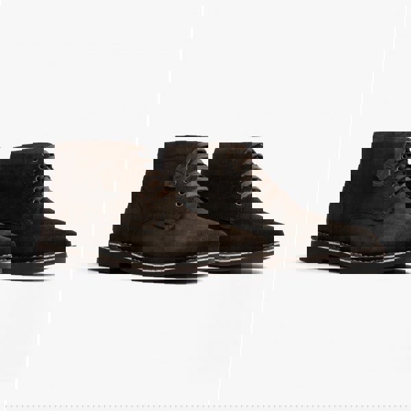 Popps RANGER Mens Desert Boots Dark Brown