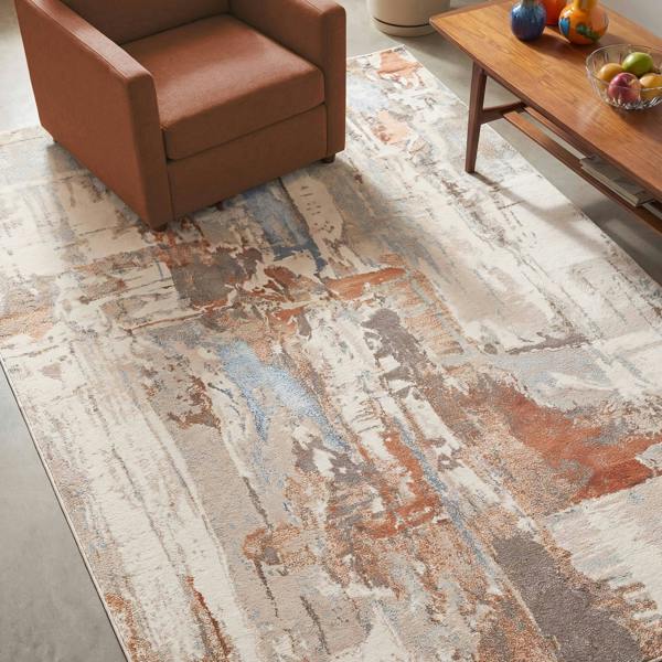 Asiatic The Rug Edit Miro Metallic Border Beige Area Rug