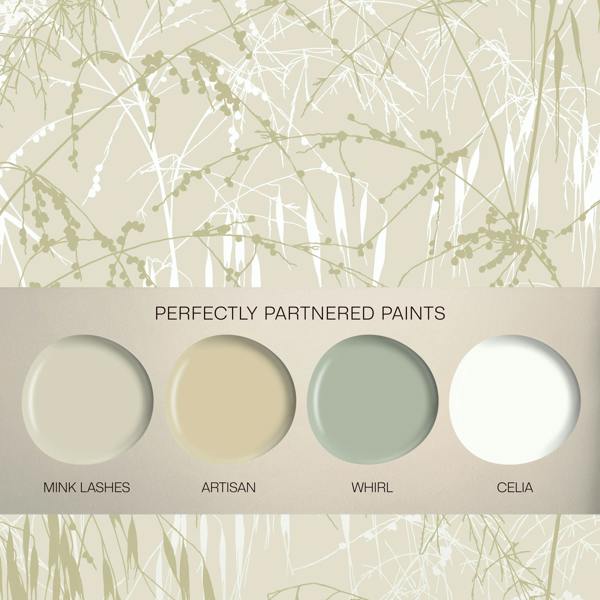 Clarissa Hulse Meadow Grass Pearl Wallpaper