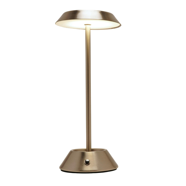 Hestia Silver USB LED Touch Table Lamp