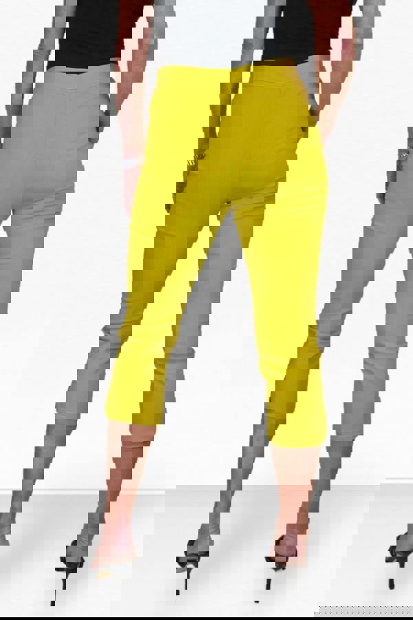 Paulo Due Women's Slim Cropped Capri Stretch Trousers