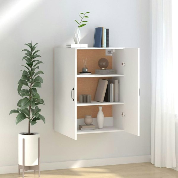 Berkfield Hanging Cabinet White 69,5x34x90 cm Engineered Wood